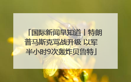 国际新闻早知道丨特朗普马斯克骂战升级 以军半小时9次轰炸贝鲁特