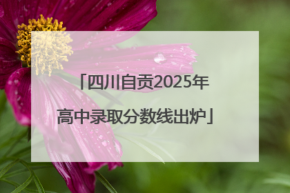 四川自贡2025年高中录取分数线出炉