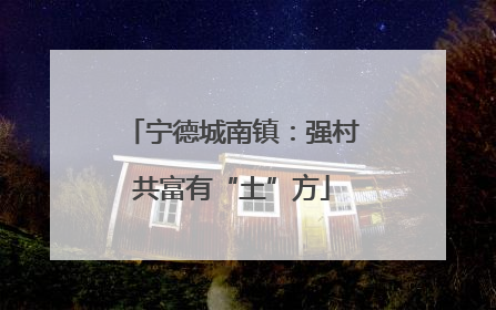 宁德城南镇：强村共富有“土”方