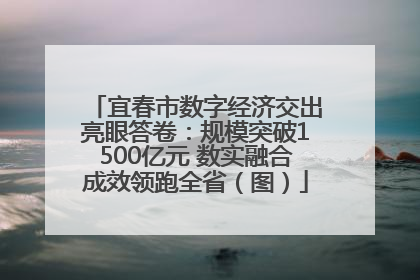 宜春市数字经济交出亮眼答卷：规模突破1500亿元 数实融合成效领跑全省（图）