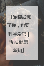 宠物治愈了你，也要科学爱它｜新民·健康新知