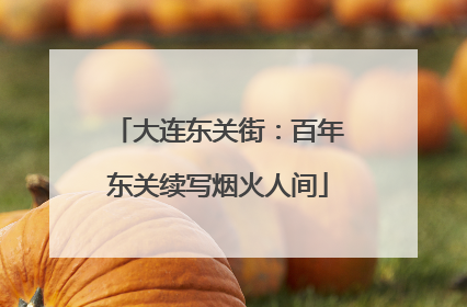 大连东关街：百年东关续写烟火人间