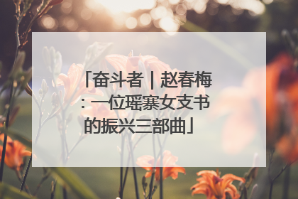 奋斗者｜赵春梅：一位瑶寨女支书的振兴三部曲