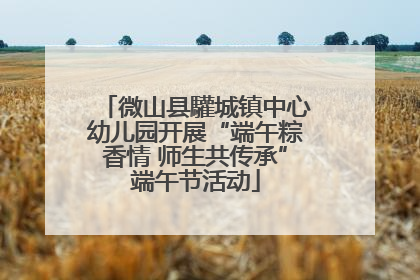微山县驩城镇中心幼儿园开展“端午粽香情 师生共传承”端午节活动