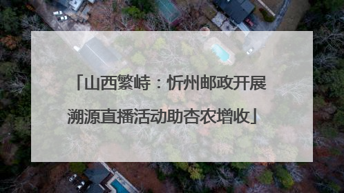 山西繁峙：忻州邮政开展溯源直播活动助杏农增收