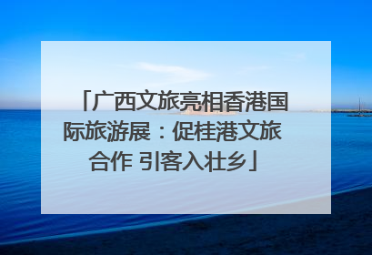 广西文旅亮相香港国际旅游展：促桂港文旅合作 引客入壮乡