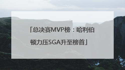 总决赛MVP榜：哈利伯顿力压SGA升至榜首
