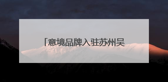 意境品牌入驻苏州吴江震泽古镇，“震泽四宝”对外发布！
