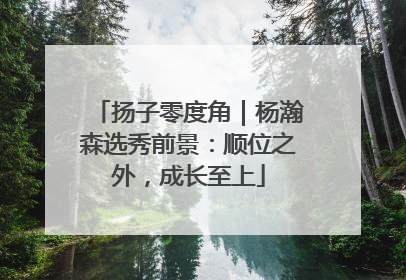 扬子零度角｜杨瀚森选秀前景：顺位之外，成长至上