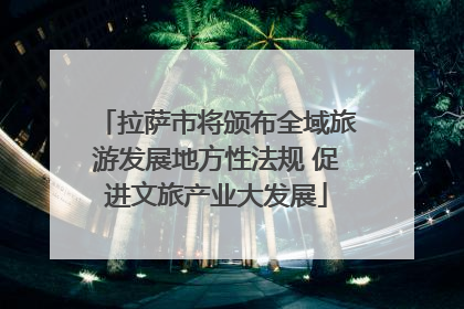 拉萨市将颁布全域旅游发展地方性法规 促进文旅产业大发展