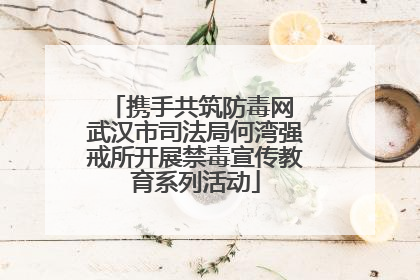 携手共筑防毒网 武汉市司法局何湾强戒所开展禁毒宣传教育系列活动