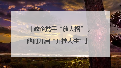 政企携手“放大招”，他们开启“开挂人生”
