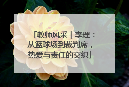 教师风采｜李理：从篮球场到裁判席，热爱与责任的交织
