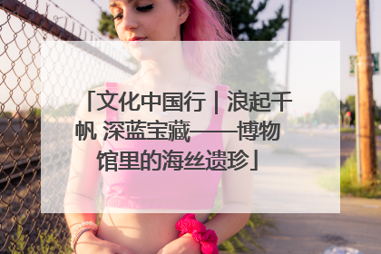 文化中国行｜浪起千帆 深蓝宝藏——博物馆里的海丝遗珍
