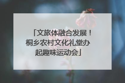 文旅体融合发展！桐乡农村文化礼堂办起趣味运动会