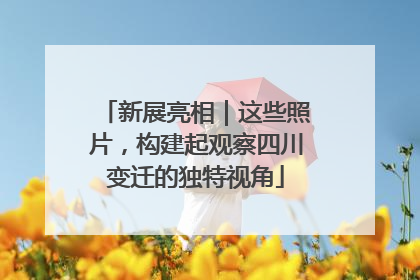 新展亮相｜这些照片，构建起观察四川变迁的独特视角