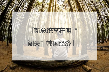 新总统李在明“闯关”韩国经济