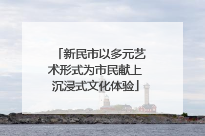 新民市以多元艺术形式为市民献上沉浸式文化体验