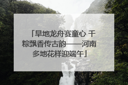 旱地龙舟赛童心 千粽飘香传古韵——河南多地花样迎端午