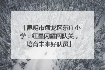 昆明市盘龙区东庄小学：红星闪耀闯队关，培育未来好队员