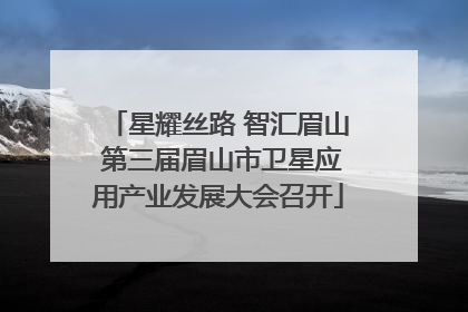 星耀丝路 智汇眉山 第三届眉山市卫星应用产业发展大会召开