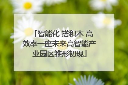 智能化 搭积木 高效率一座未来高智能产业园区雏形初现