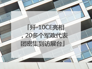 歼-10CE亮相，20多个军政代表团密集到访展台
