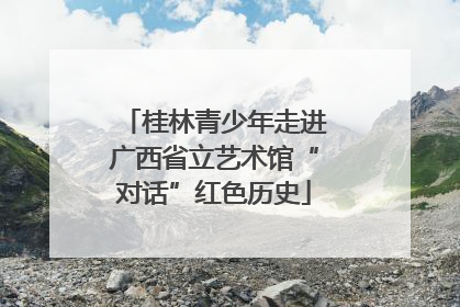 桂林青少年走进广西省立艺术馆“对话”红色历史