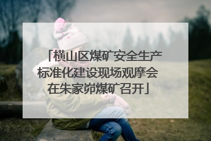 横山区煤矿安全生产标准化建设现场观摩会在朱家峁煤矿召开