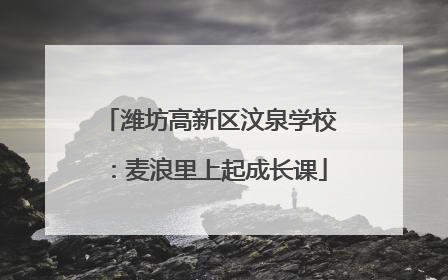 潍坊高新区汶泉学校：麦浪里上起成长课