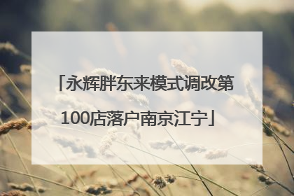 永辉胖东来模式调改第100店落户南京江宁