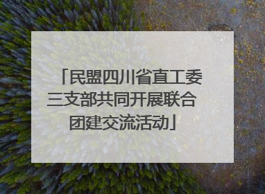 民盟四川省直工委三支部共同开展联合团建交流活动