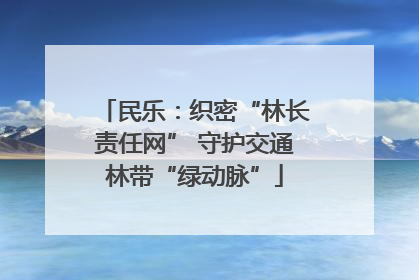 民乐：织密“林长责任网” 守护交通林带“绿动脉”