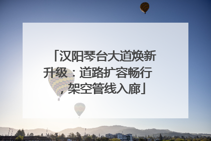 汉阳琴台大道焕新升级：道路扩容畅行，架空管线入廊
