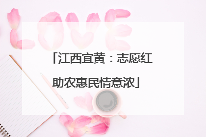 江西宜黄：志愿红助农惠民情意浓