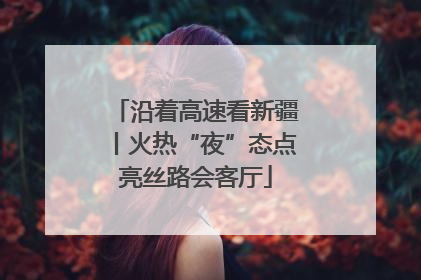 沿着高速看新疆丨火热“夜”态点亮丝路会客厅