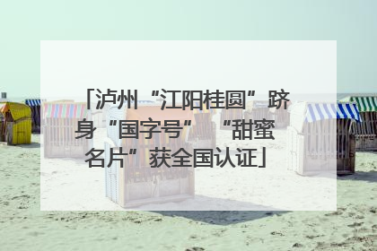 泸州“江阳桂圆”跻身“国字号” “甜蜜名片”获全国认证