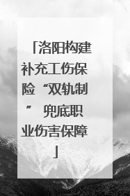 洛阳构建补充工伤保险“双轨制” 兜底职业伤害保障