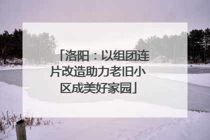 洛阳：以组团连片改造助力老旧小区成美好家园