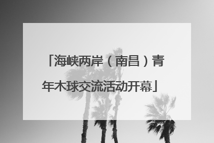 海峡两岸（南昌）青年木球交流活动开幕
