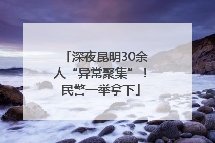 深夜昆明30余人“异常聚集”！民警一举拿下