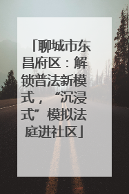 聊城市东昌府区：解锁普法新模式，“沉浸式”模拟法庭进社区