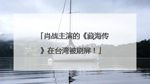 肖战主演的《藏海传》在台湾被刷屏！