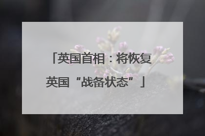 英国首相：将恢复英国“战备状态”