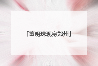 董明珠现身郑州
