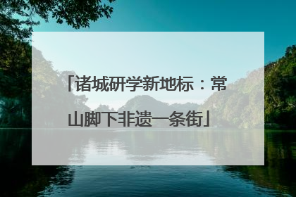 诸城研学新地标：常山脚下非遗一条街