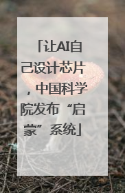 让AI自己设计芯片，中国科学院发布“启蒙”系统