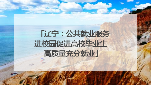 辽宁：公共就业服务进校园促进高校毕业生高质量充分就业