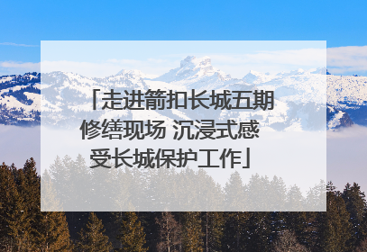 走进箭扣长城五期修缮现场 沉浸式感受长城保护工作