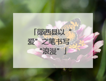 郧西县以“爱”之笔书写“浪漫”